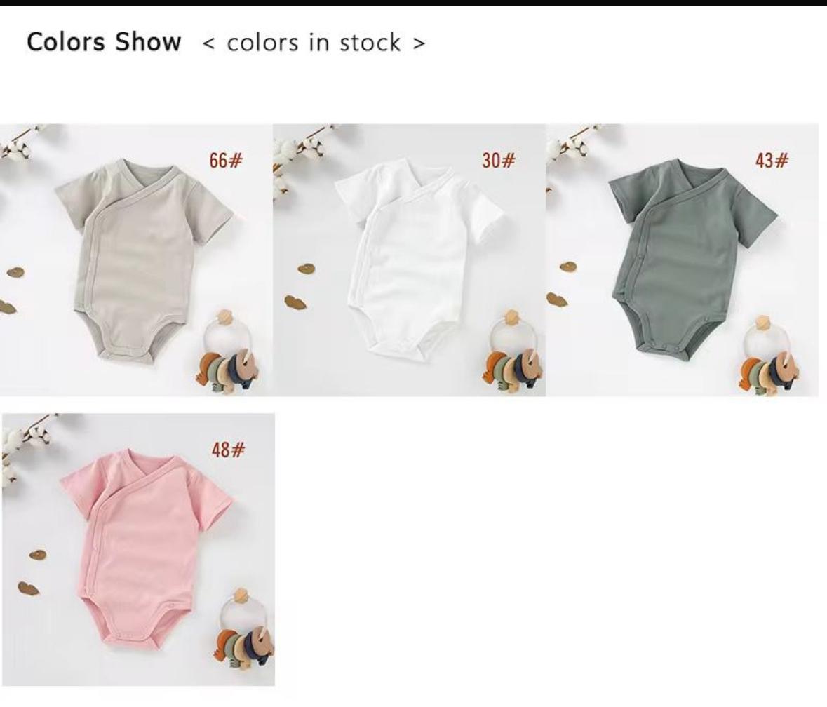 Baby short sleeve bodysuits